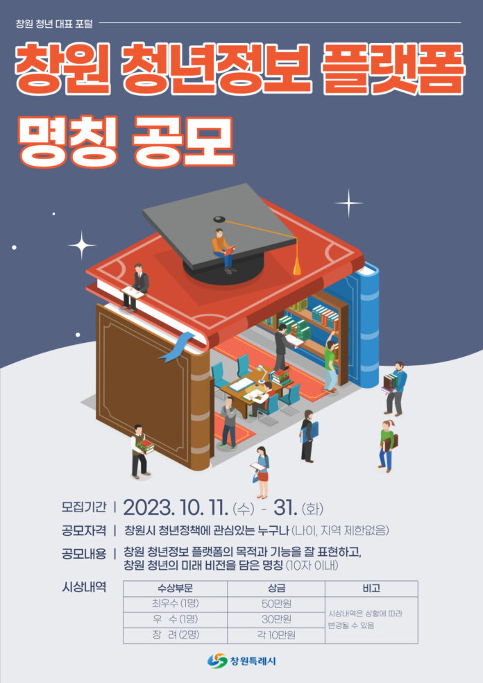 창원 청년 대표 포털 창원 청년정보 플랫폼의 이름을 지어주세요!(청년정책담당관)